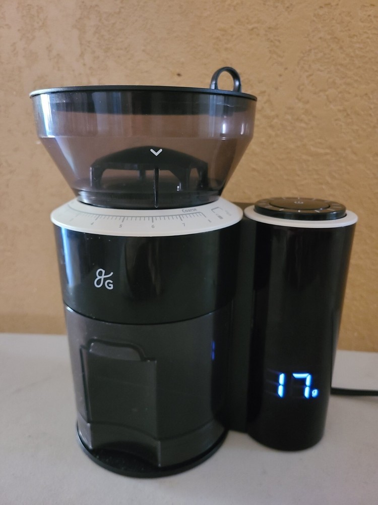 COFFEE GRINDER WITH BUILT-IN COFFEE SCALE, TESTED - READ DESCRIPTION!