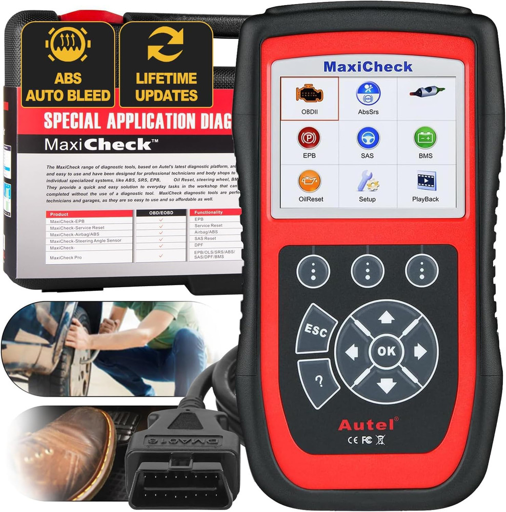 Autel MaxiCheck Pro OBD2 Diagnostic Tool Code Reader Scanner ABS Bleeding DPF