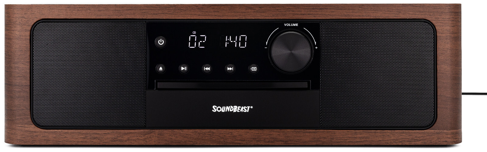 SoundBeast Stereo Shelf System CD Player, Bluetooth, FM Radio, USB Playback, Aux