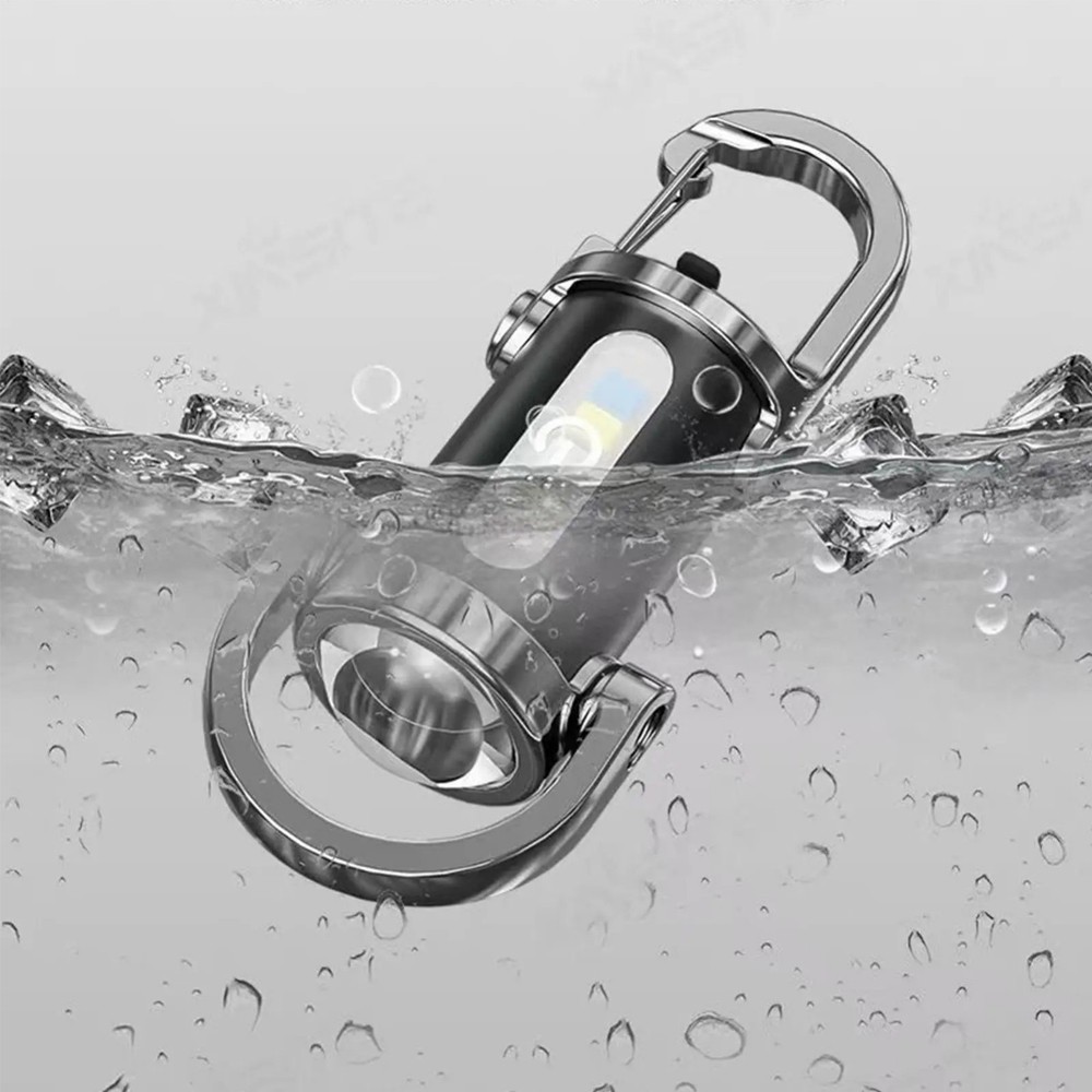 Portable Rechargeable Bright Keychain Flashlight Phone Charger,Emboadlie Mode AE