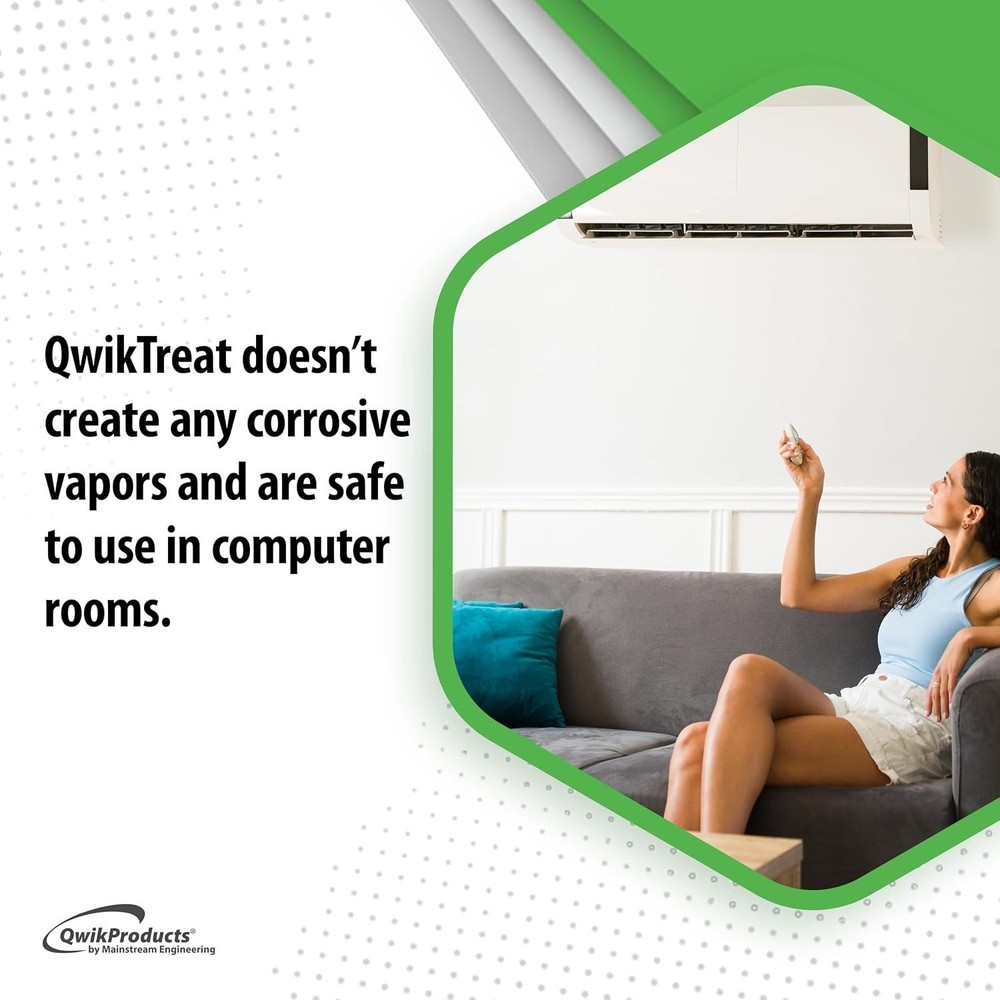 Effortless HVAC Maintenance: 100 QwikTreat Tablets for Odor Control & Efficiency