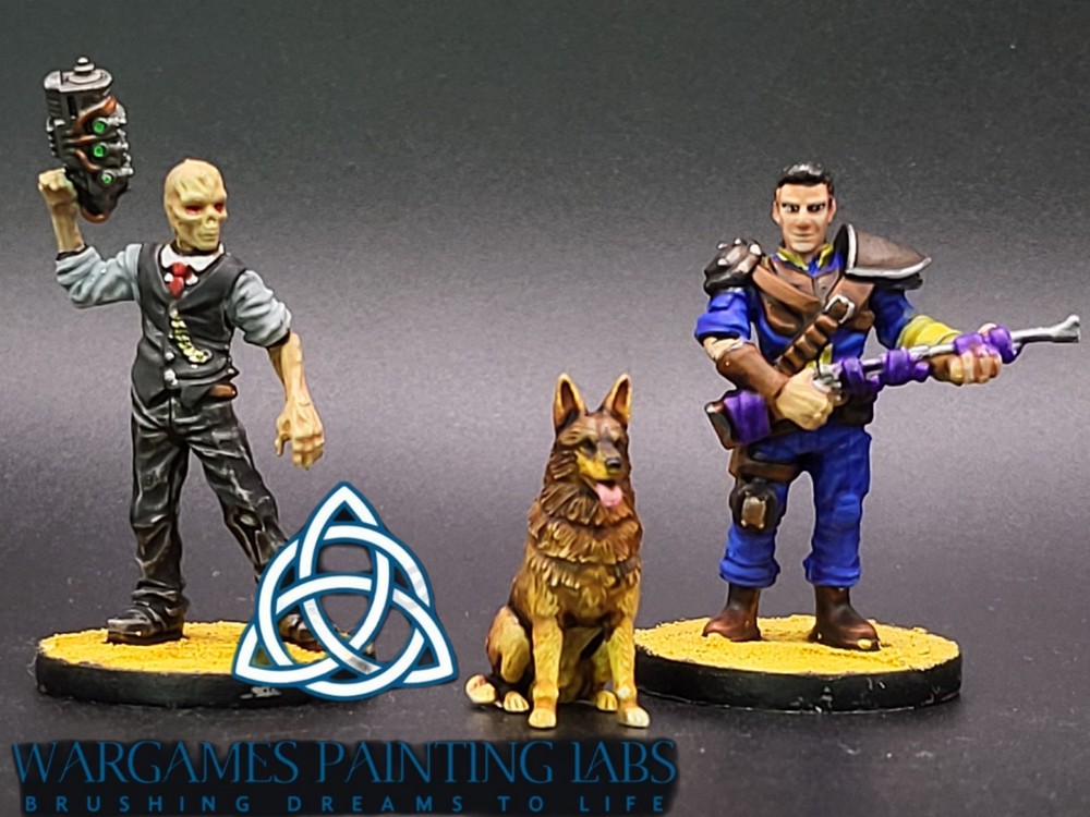 Painted Fallout Character set for  tabletop games and collection miniature
