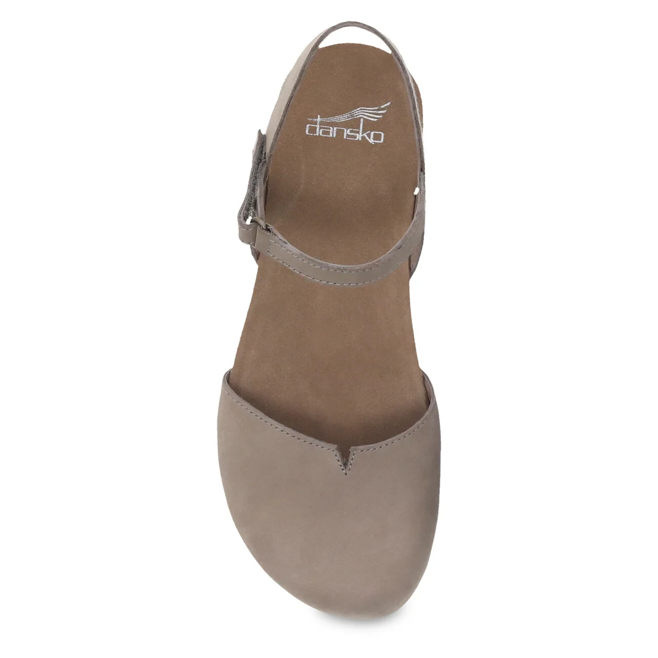 Dansko Women's Rowan Closed Toe Sandals - Taupe Milled Nubuck NWB