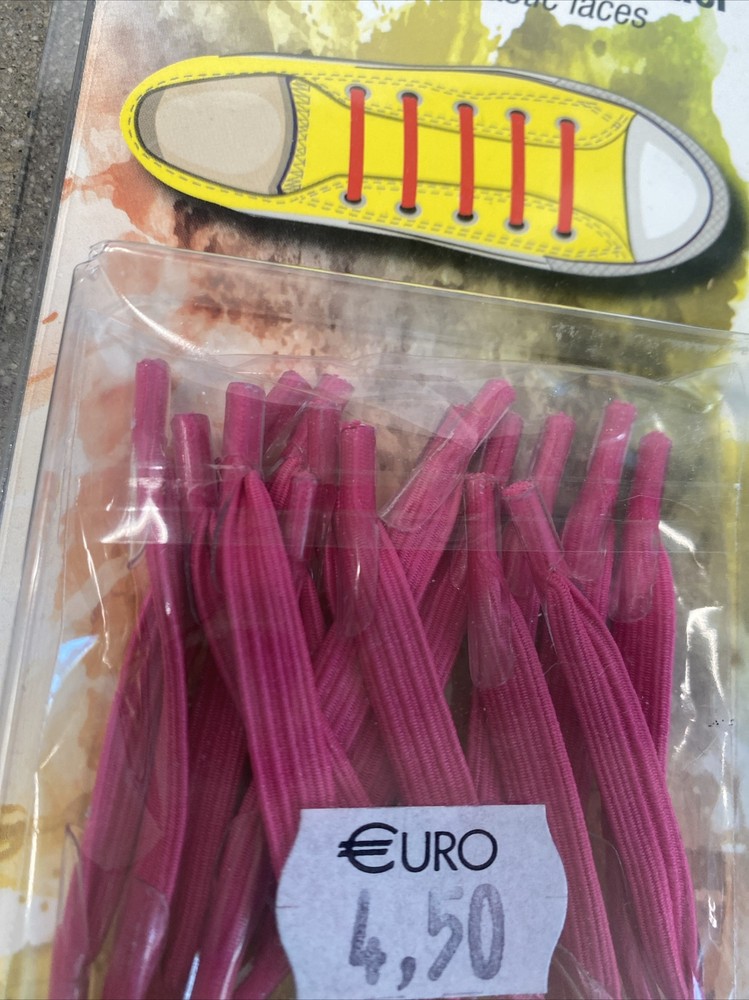 Master 16 elastic laces shoe laces pink