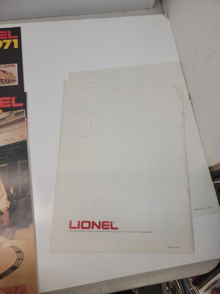 Lionel Train Catalog 1970's Lot
