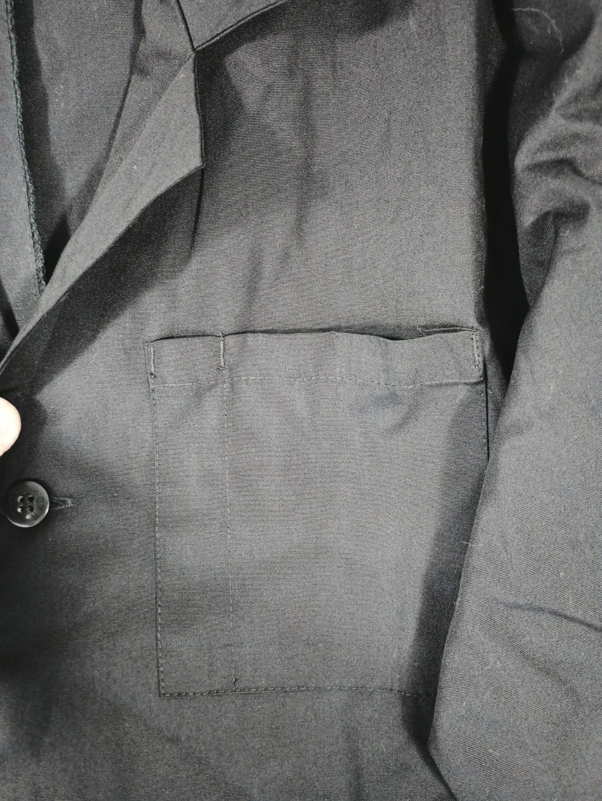 Adar NEW Unisex Large Black Doctor Nurse Multiple Pockets Consultation Coat