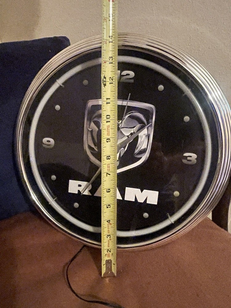 Dodge Ram Neon Clock