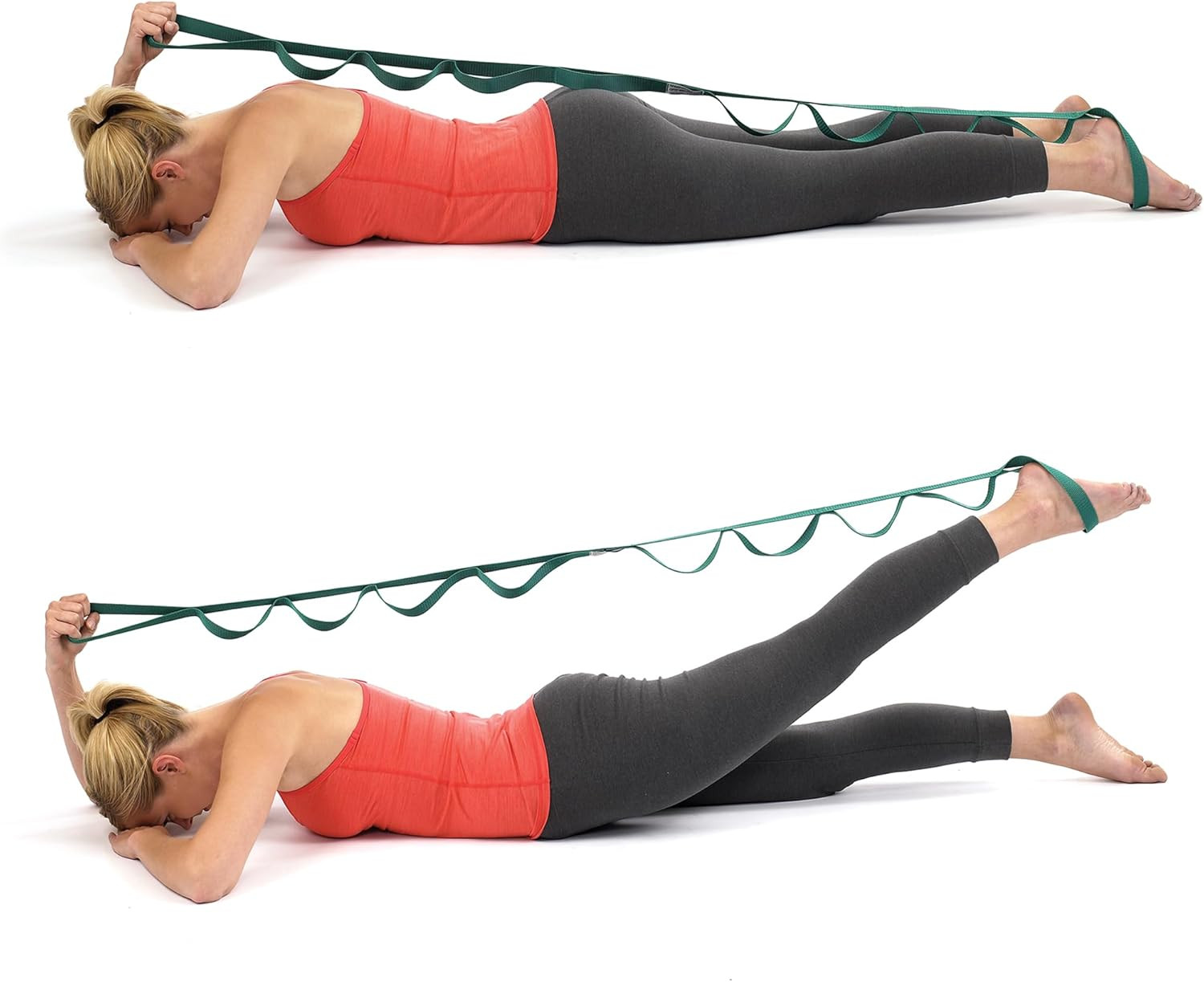 the Original Stretch Out Strap with Exercise Book, for Flexibility and Mobility