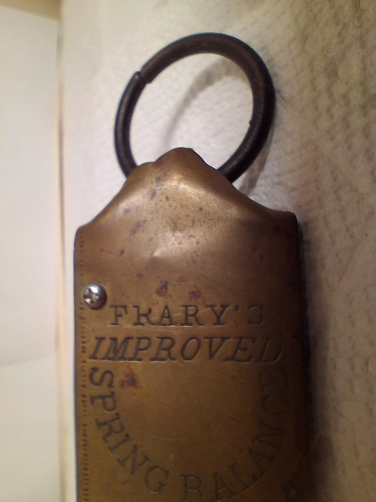 FRARY'S IMPROVED SPRING BALANCE SCALE 25LB