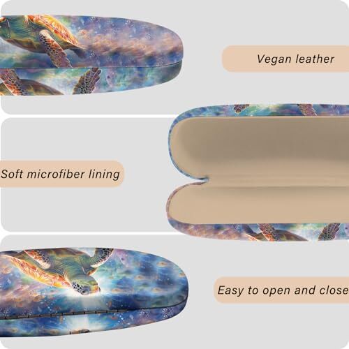 Eyeglasses Case Hard Shell Protective Case for Glasses Eyeglass M28-tortoise