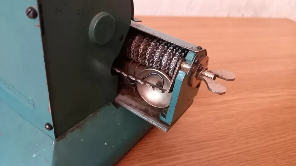 Old Arithmometer adding machine (calculator) Felix USSR.