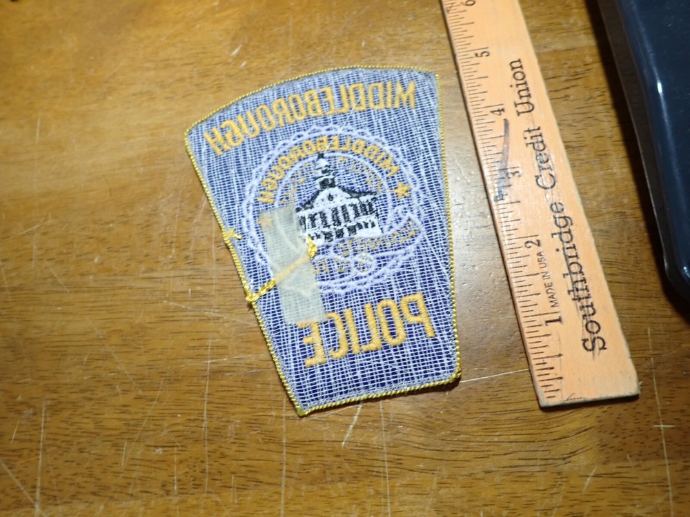MIDDLEBOROUGH MASSACHUSETTS OBSOLETE EARLY VEST PATCH BX 6 #2