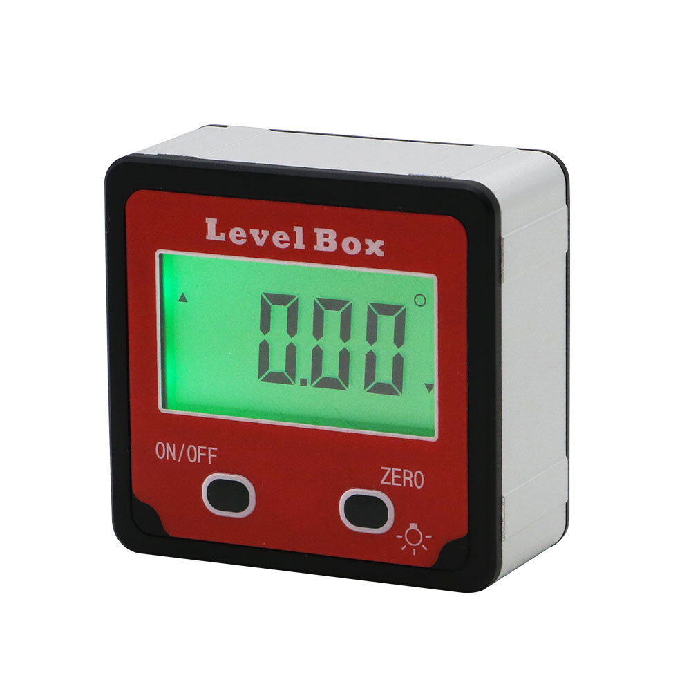 Digital LCD Protractor Box Magnetic Level Gauge Inclinometer Angle Finder Meter