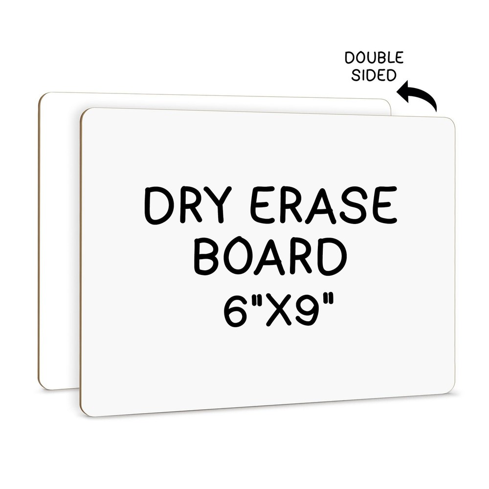 Scribbledo 6x9 Mini White Board Dry Erase Lapboard for Students Office