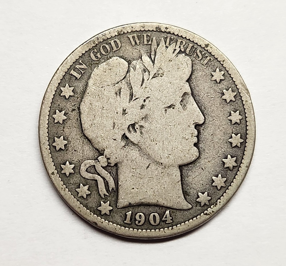 1904-O Barber Half Dollar – Choice VG