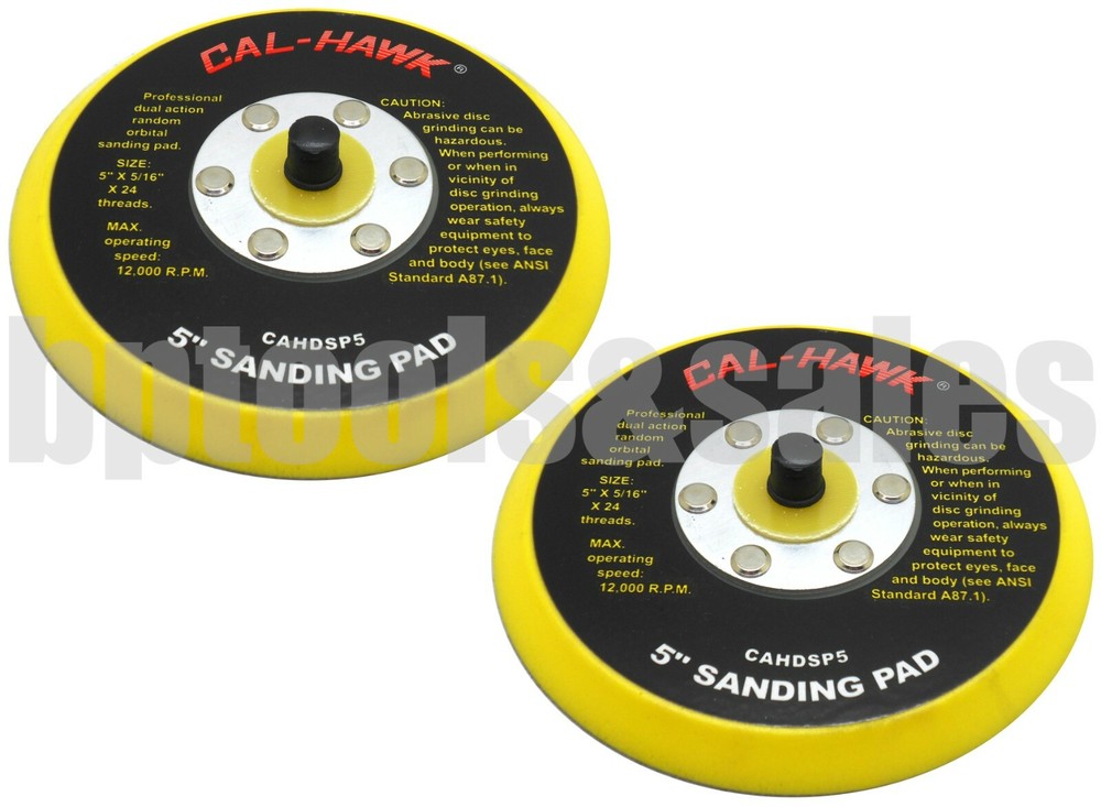 (Qty-2) 5" DA PSA SANDING BACKING PAD for STICKIT SANDERS