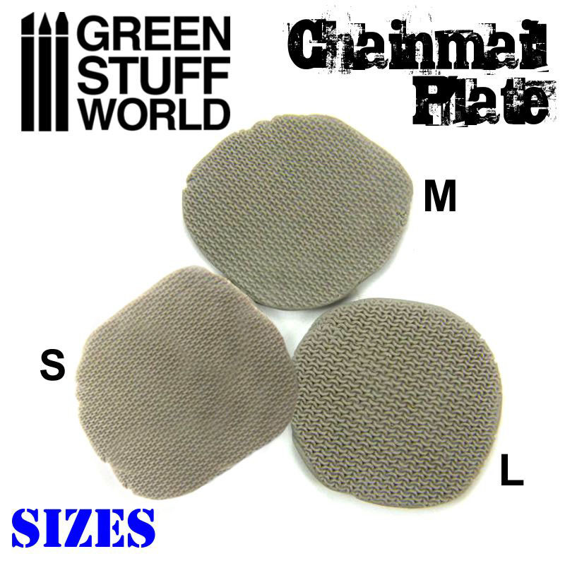 Texture Plate - ChainMail - Size M - Miniatures Warhammer Armor Empire Medieval