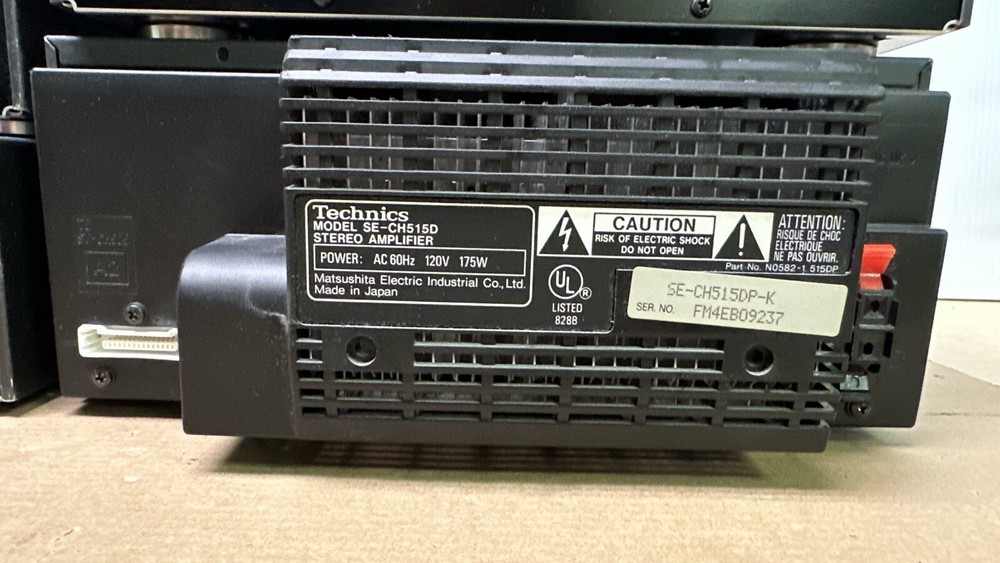 Technics SE-CH505 Component System Tuner Amp CD Changer Works with issues READ