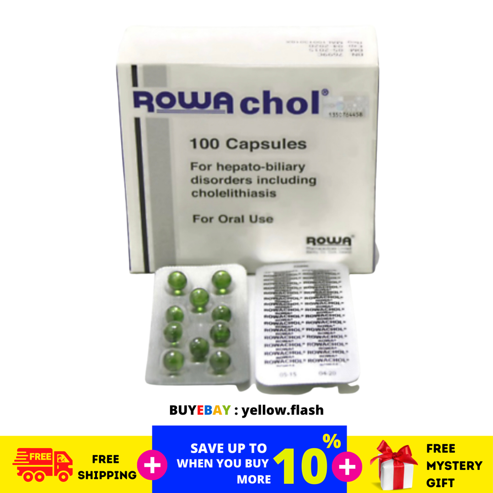 ROWACHOL 100 capsules – Improve Liver Gall Bladder Function prevent Gall Stones