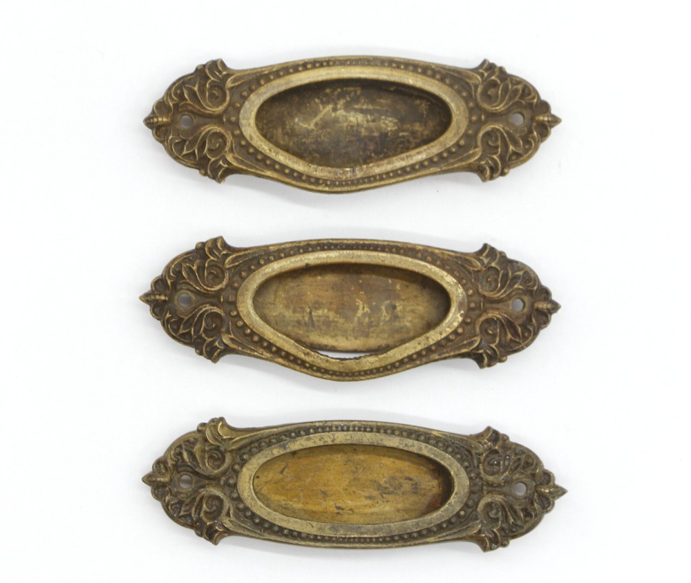 Antique Victorian Beaded Bronze Window Sash Lift