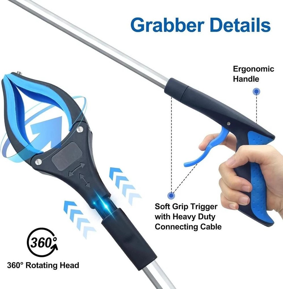 Foldable Gripper Extender Hand Tools Litter Reachers Pickers Collapsible Garbage