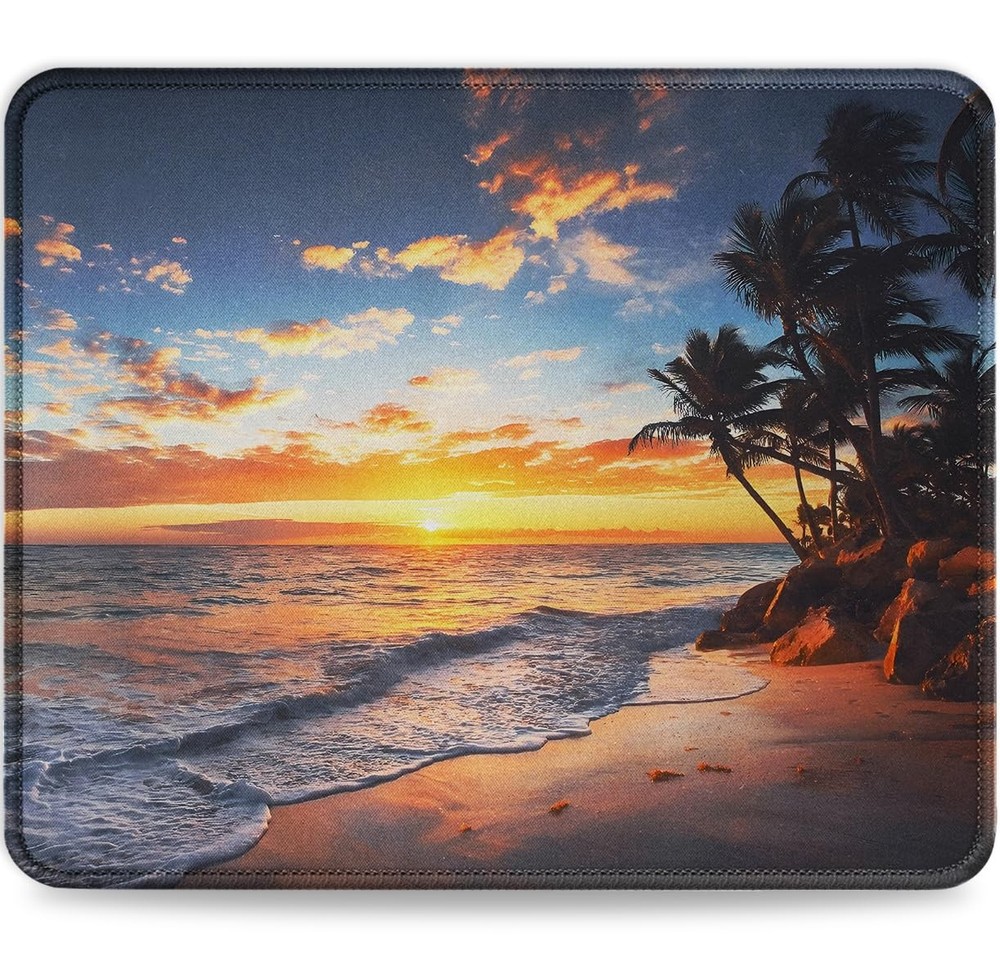 Mouse Pad with Non-Slip Rubber Base, Premium-Textured & Washable Computer Mousep