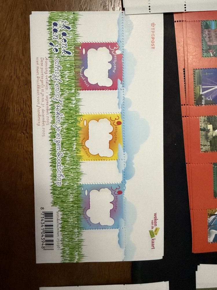 Netherlands postage stamps 7 mini sheets various topics