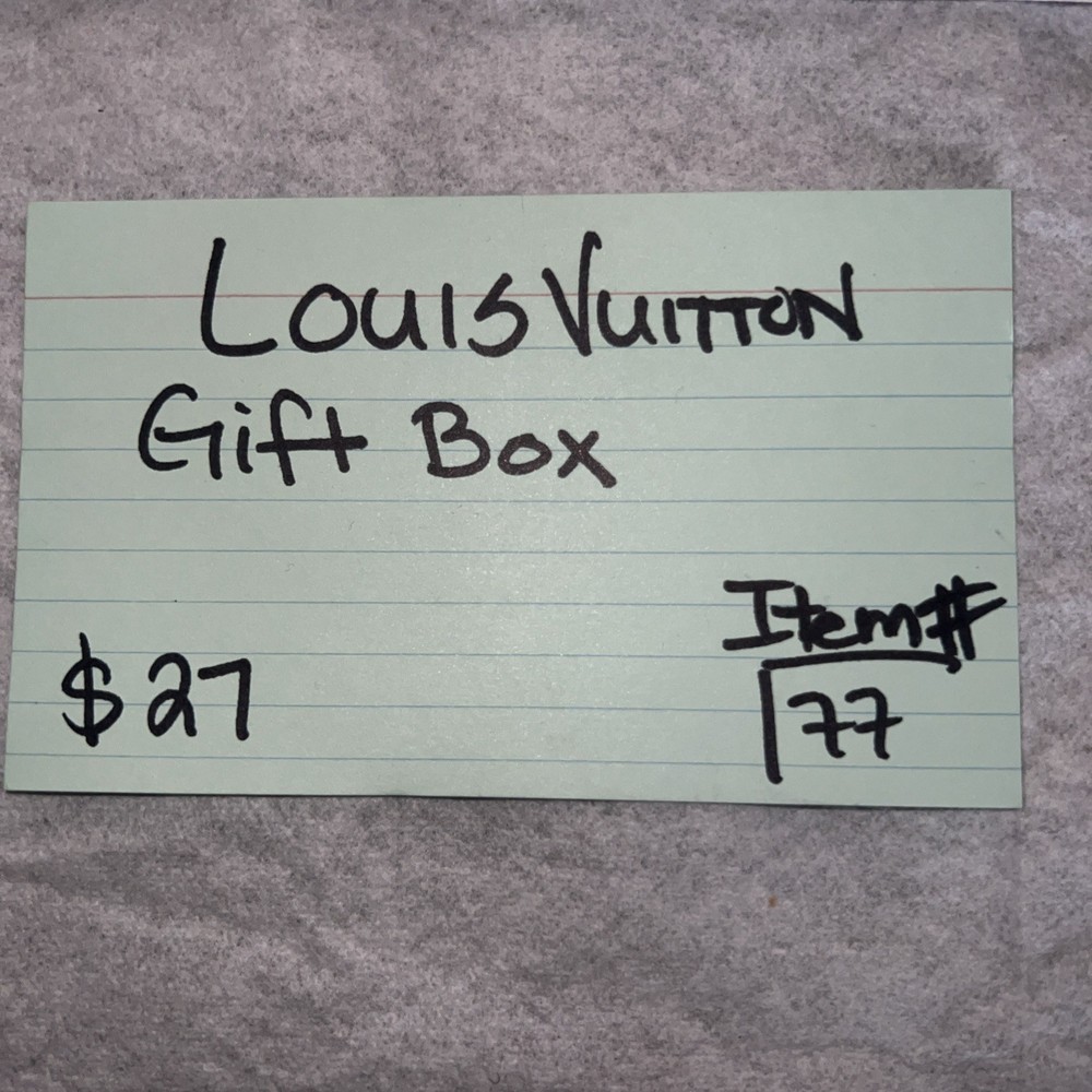 Authentic Louis Vuitton Gift Box With Tissue