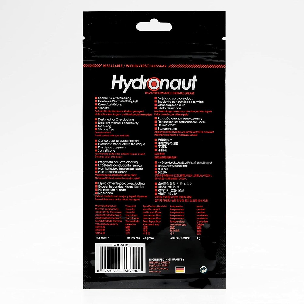Thermal Grizzly Hydronaut - Conductive, High Performance Thermal Paste