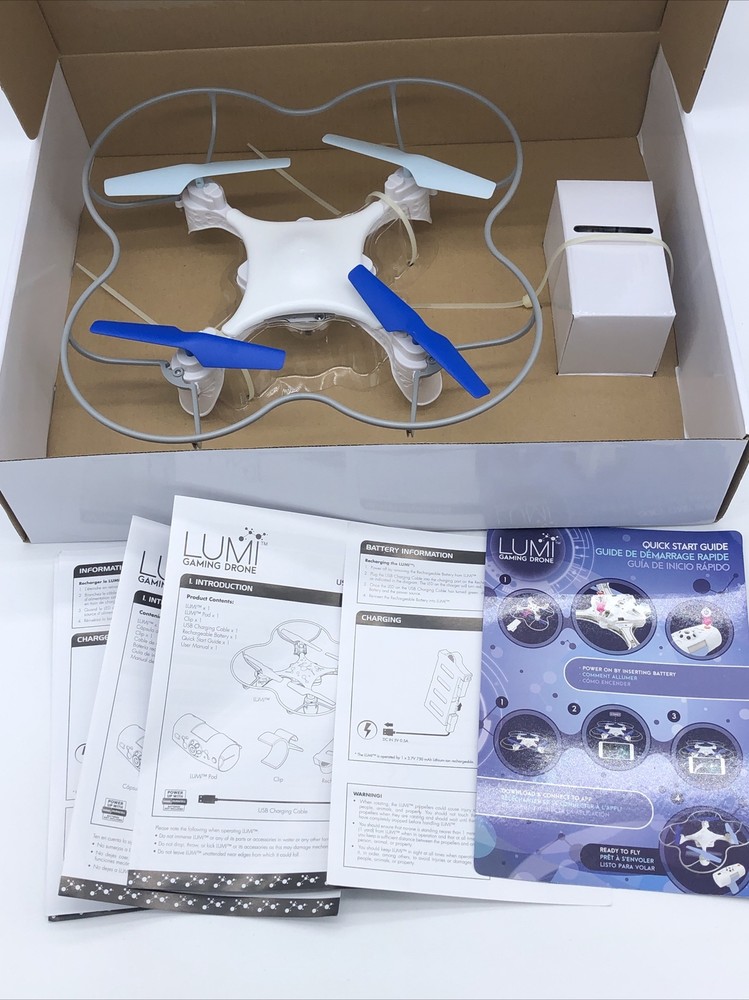 WowWee Lumi Gaming Quadcopter Drone for iOS & Android w/Bluetooth White