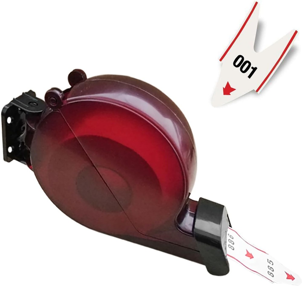 Purple Ticket Dispenser Wall Mount with 2000 Ticket Roll for Queue Management