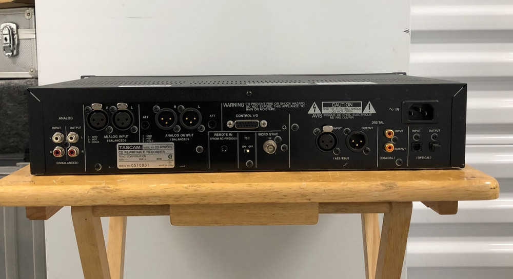 TASCAM CD-RW2000 Professional Rackmount CD Rewritable Recorder - #E