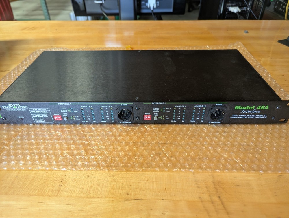Studio Technologies Model 46A 2-Wire Analog Audio to 4-Wire Analog Audio Interfa