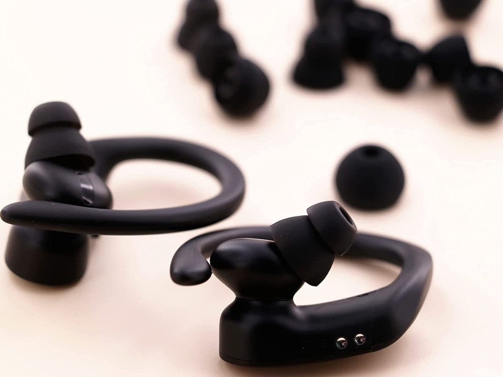JNSA 16pcs Black Replacement Ear Tips Buds Gels for small,