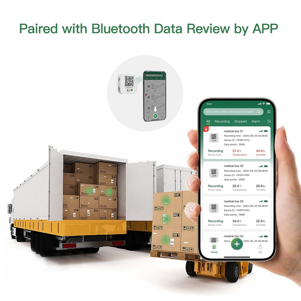 Freshliance Bluetooth Temperature Humidity Data and