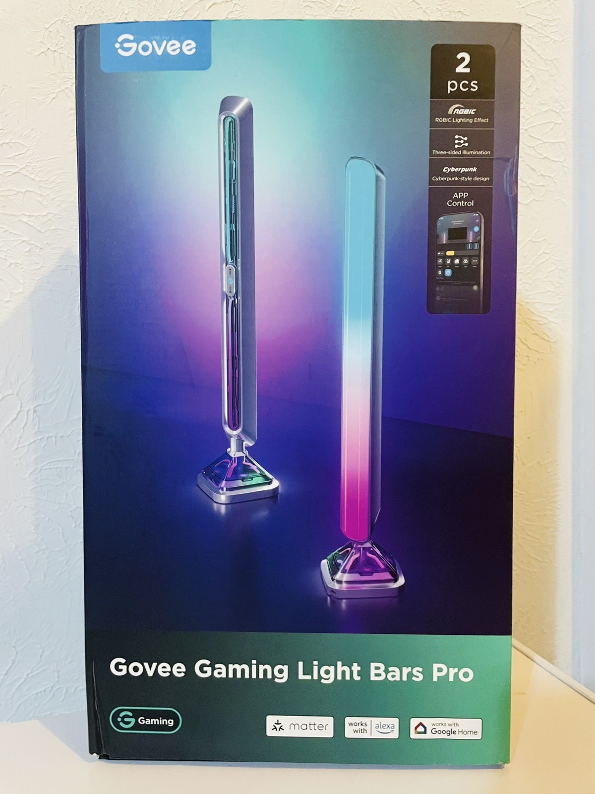 GOVEE H6048 Gaming Light Bars Pro Upgraded 16-Inch Smart RGBIC Light Bars