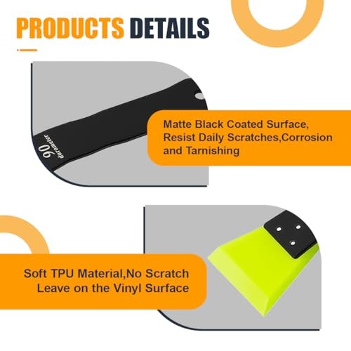 2PCS Mini Squeegee for Window Tint - Small Windshield Squeegee Car Vinyl Wrap