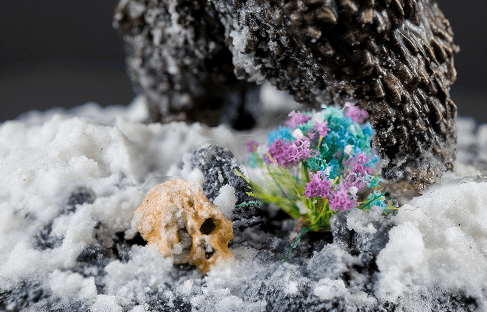 Huge Miniatures Texture Paste, Snow Model Basing Paint – 2oz Resealable Jar