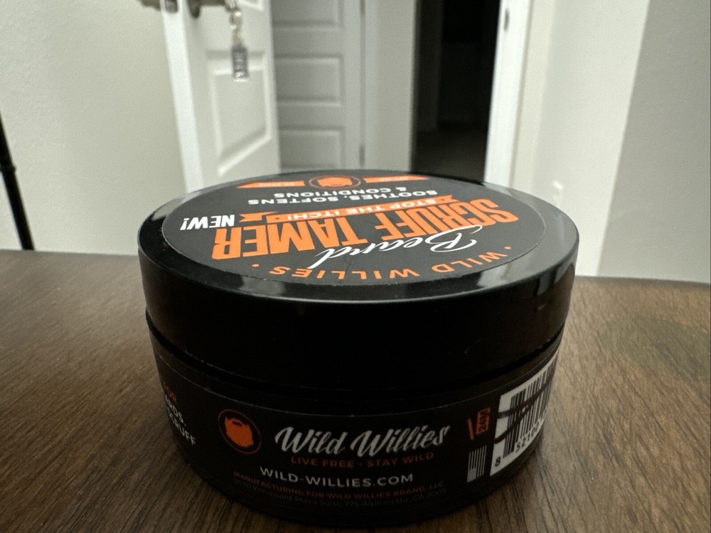 Wild Willies Beard Scruff Tamer, Beard Styling Cream, 2 fl oz