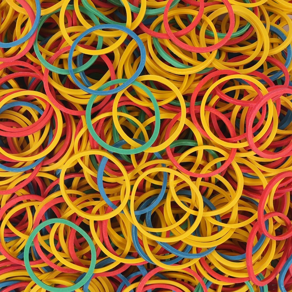 Multicolor Rubber Bands size #10 Small Elastic Stretchable set 750P