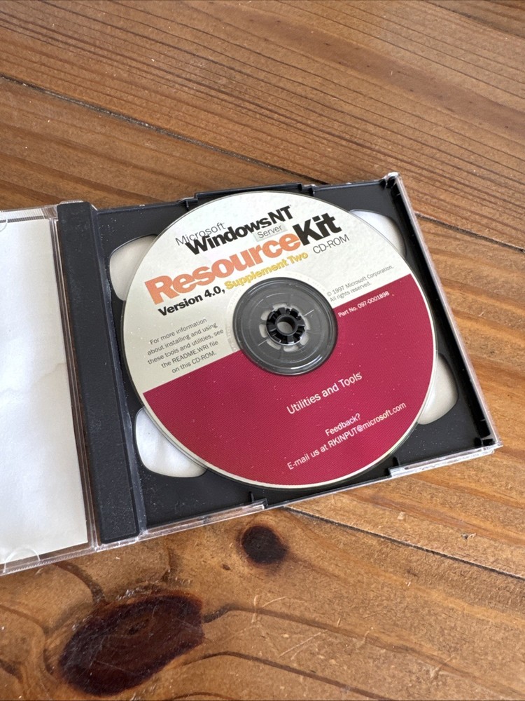 Vintage: Microsoft Windows NT Server CD version 4.0 Resource Kit Supplement 2