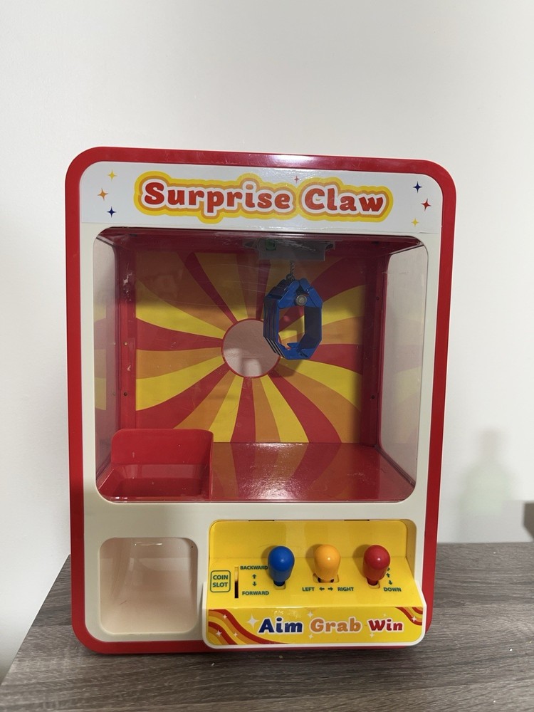Claw Machine Arcade Toy with LED Light & Adjustable Sound,