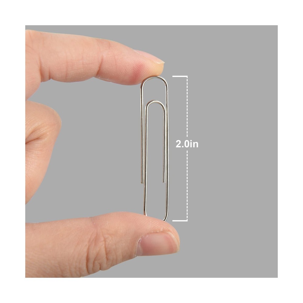 Assorted Size Binder Clips & Jumbo Paper Clips Set - 340pcs Black, Large for ...
