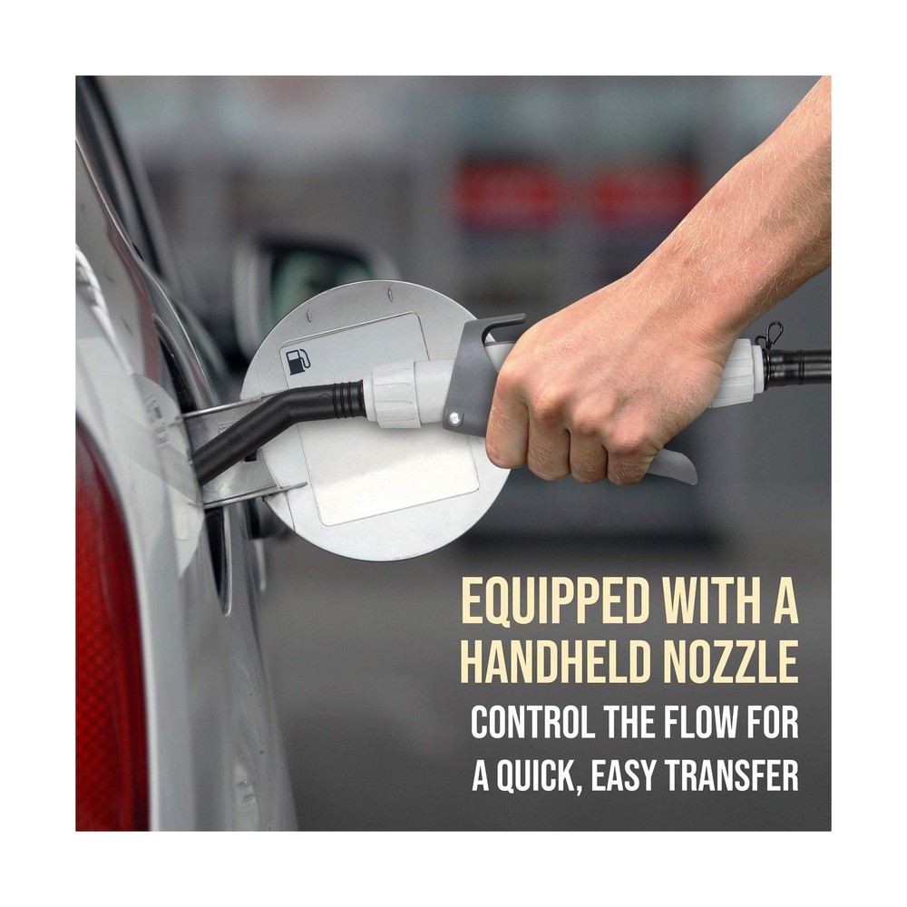 Deway Automatic Fuel Transfer Pump with Nozzle for Flow Control & Stop, Fits ...