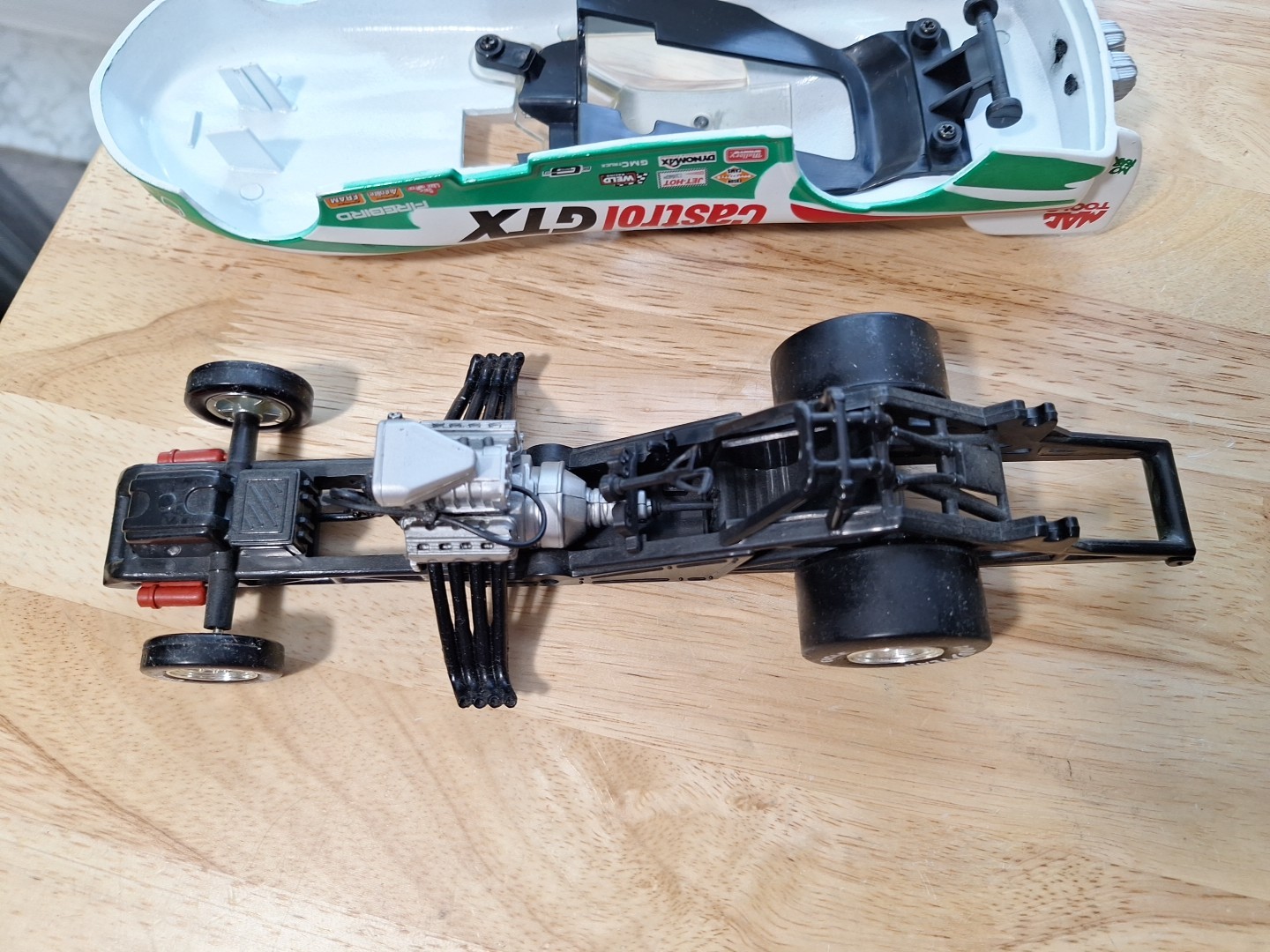 John Force Signed 1997 1/24 Diecast NHRA Winners Circle Funny Car No Fear