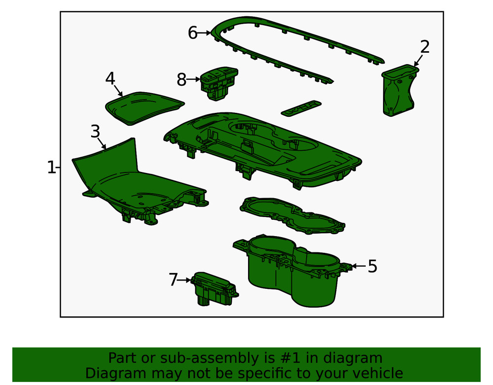 Genuine GM Shift Panel 84401355