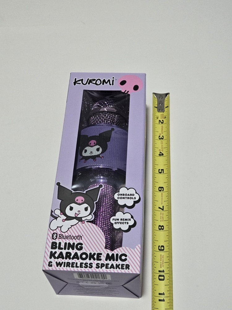 Karaoke Microphone Hello KITTY Kuromi BLING MIC & Bluetooth Speaker Wireless NEW