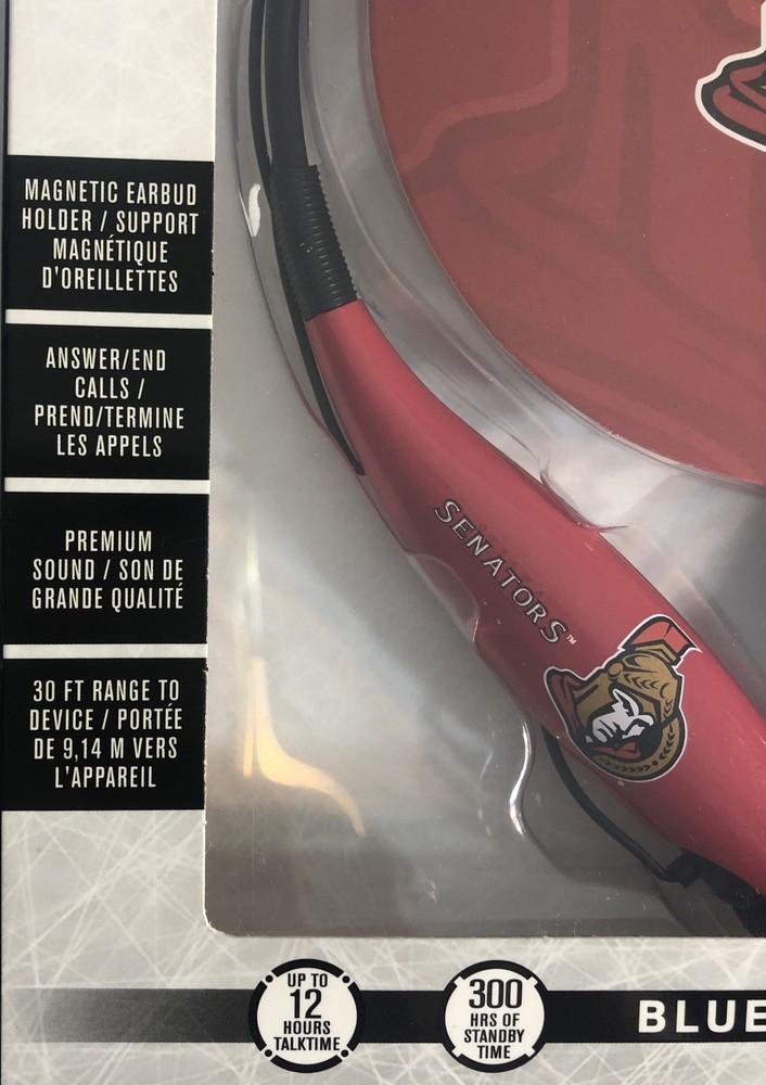NHL Ottawa Senators Wireless Bluetooth Headset Neckband