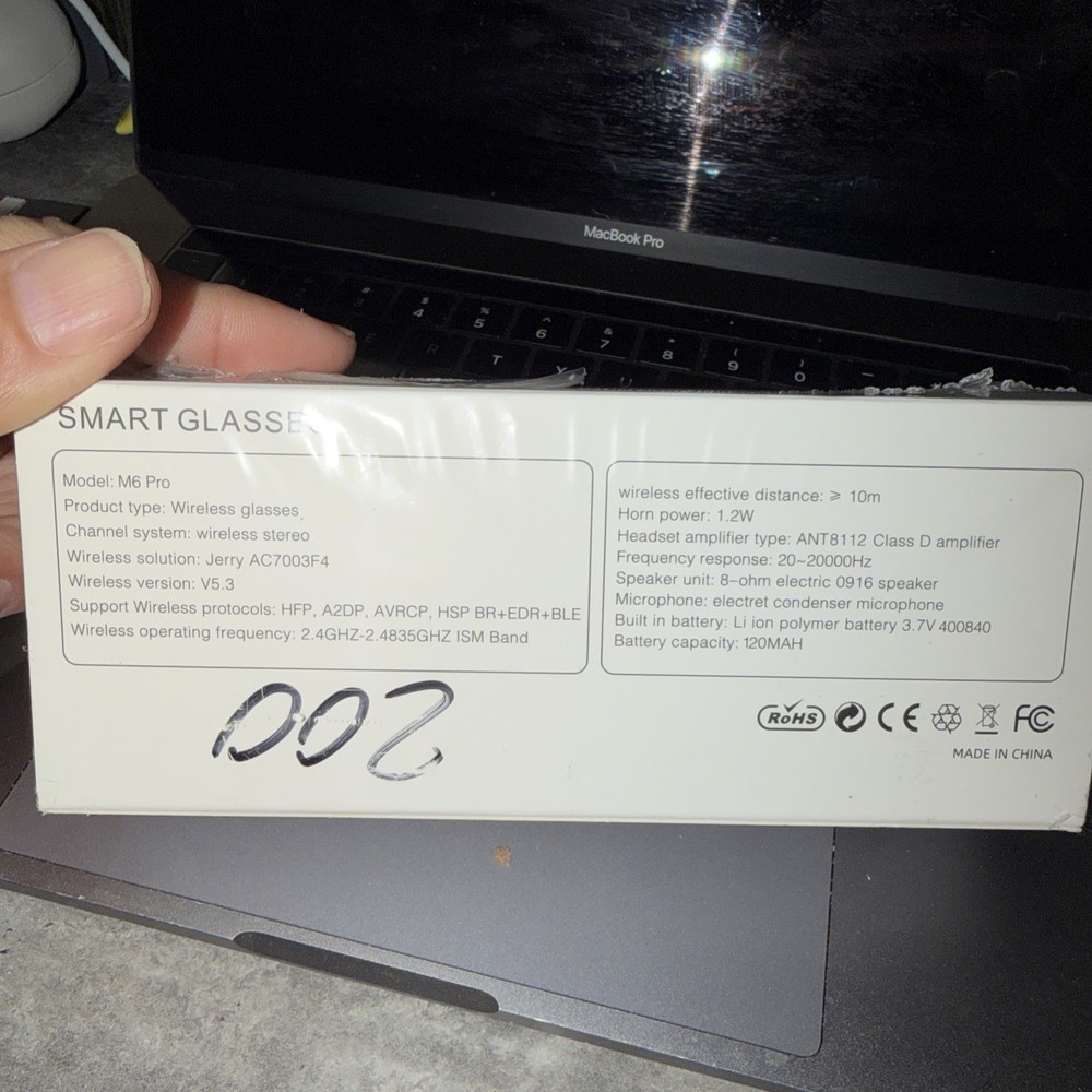 smart glasses wireless bluetooth M6 Pro