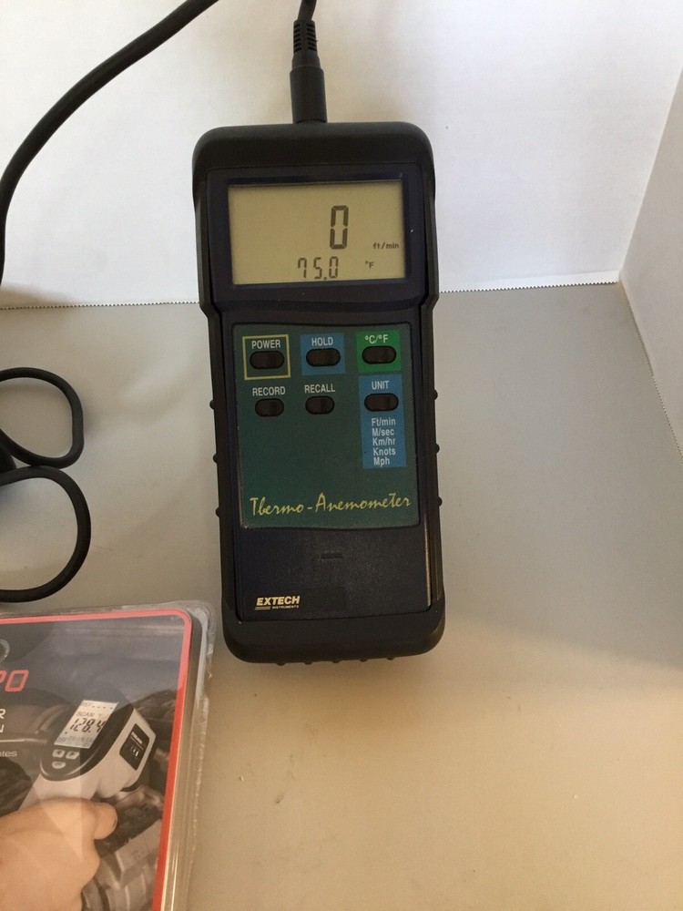EXTECH Thermo-Anemometer with Vane Probe + Steelman IR Thermometer